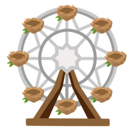 ferris wheel and empty nest