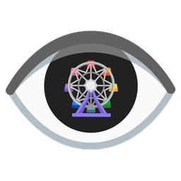 ferris wheel and eye