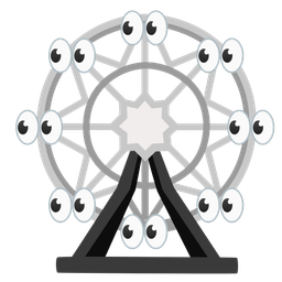 ferris wheel and eyes