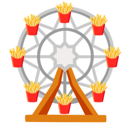 ferris wheel and french fries