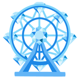 ferris wheel and gem stone