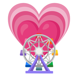ferris wheel and growing heart