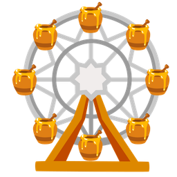 ferris wheel and honey pot