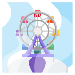 ferris wheel and hot springs