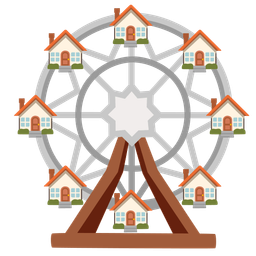 ferris wheel and house