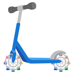 ferris wheel and kick scooter