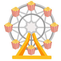 ferris wheel and popcorn