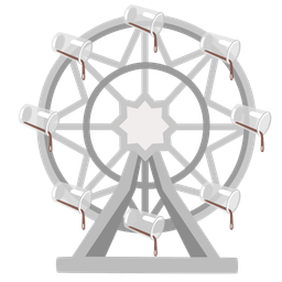 ferris wheel and pouring liquid