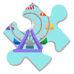 ferris wheel and puzzle piece