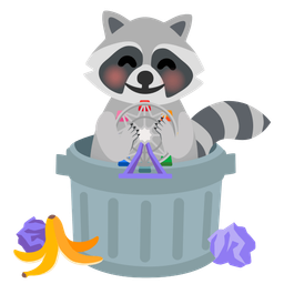 ferris wheel and raccoon