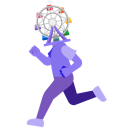 ferris wheel and running shoe