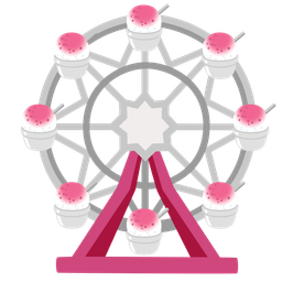 ferris wheel and shaved ice