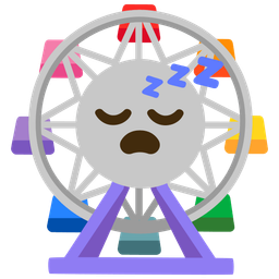 ferris wheel and sleeping face