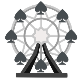 ferris wheel and spade suit