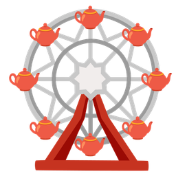 ferris wheel and teapot