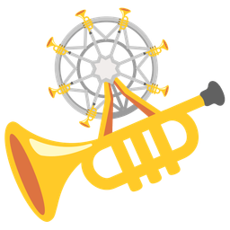 ferris wheel and trumpet