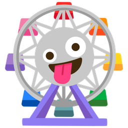 Ferris wheel and Zany face
