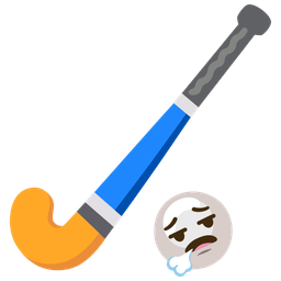 field hockey and face exhaling