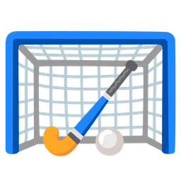 field hockey and goal net