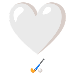 field hockey and heart exclamation