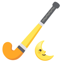 field hockey and last quarter moon face