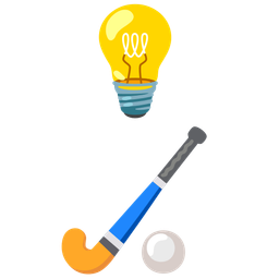 field hockey and light bulb