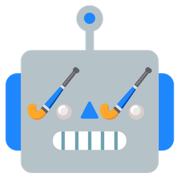 field hockey and robot