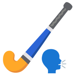 field hockey and speaking head