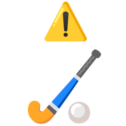 field hockey and warning