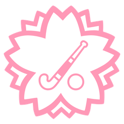 field hockey and white flower