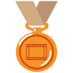 Film frames and 3rd place medal