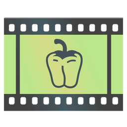 Film frames and Bell pepper