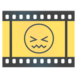 Film frames and Confounded face