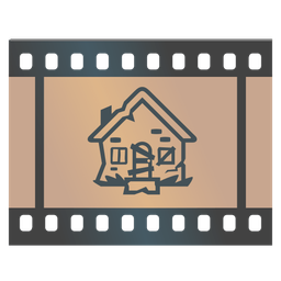 Film frames and Derelict house