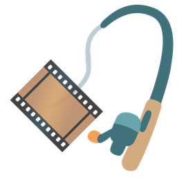 Film frames and Fishing pole