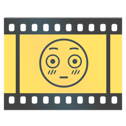 Film frames and Flushed face