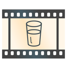 Film frames and Glass of milk