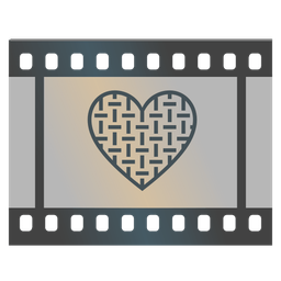 Film frames and Grey heart