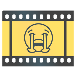 Film frames and Loudly crying face