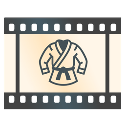 Film frames and Martial arts uniform