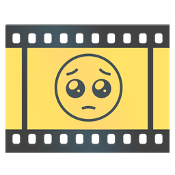 Film frames and Pleading face