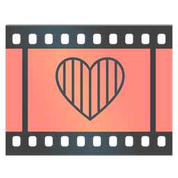 Film frames and Red heart