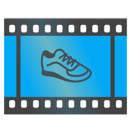Film frames and Running shoe