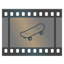 Film frames and Skateboard