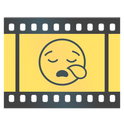 Film frames and Sleepy face