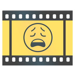 Film frames and Weary face