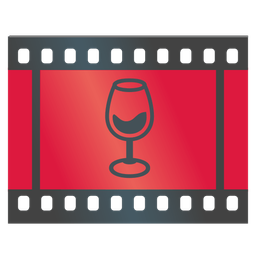 Film frames and Wine glass