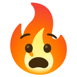 fire and anguished face