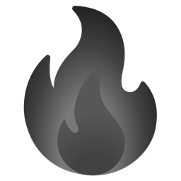 fire and black heart