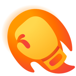 fire and boxing glove